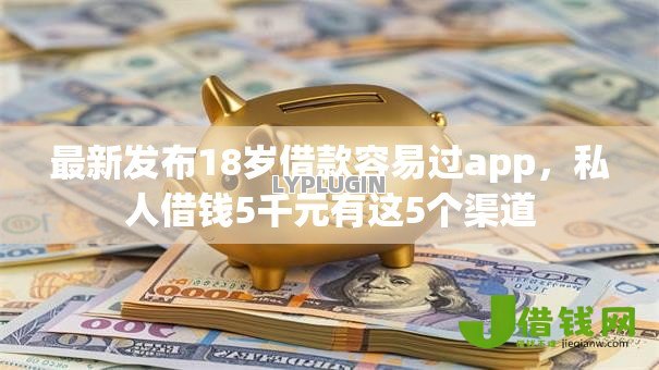 最新发布18岁借款容易过app，私人借钱5千元有这5个渠道