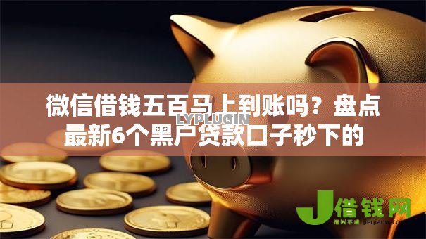 微信借钱五百马上到账吗？盘点最新6个黑户贷款口子秒下的