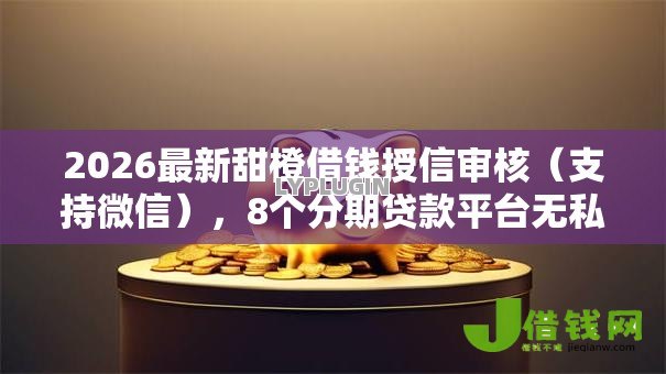 2026最新甜橙借钱授信审核（支持微信），8个分期贷款平台无私分享