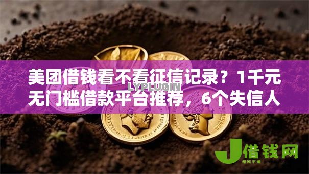 美团借钱看不看征信记录？1千元无门槛借款平台推荐，6个失信人员可以借钱的网贷口子盘点