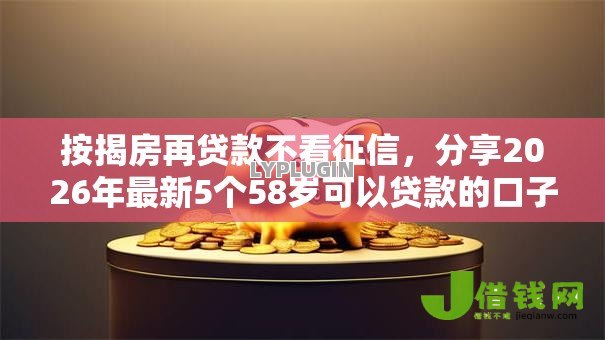 按揭房再贷款不看征信，分享2026年最新5个58岁可以贷款的口子