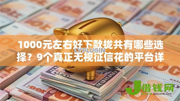 1000元左右好下款拢共有哪些选择？9个真正无视征信花的平台详解