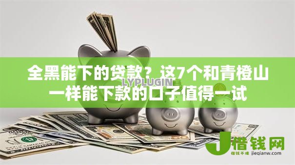 全黑能下的贷款？这7个和青橙山一样能下款的口子值得一试