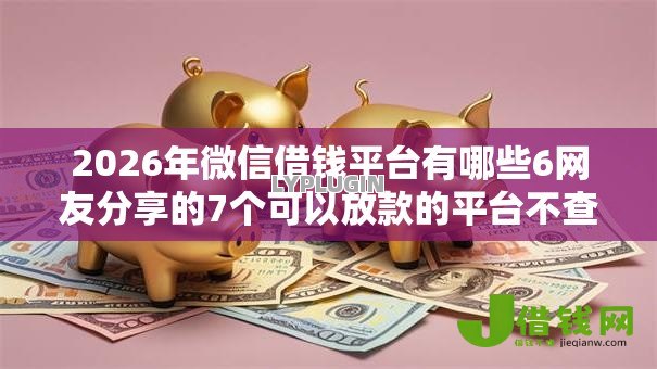 2026年微信借钱平台有哪些6网友分享的7个可以放款的平台不查征信我觉得不错！