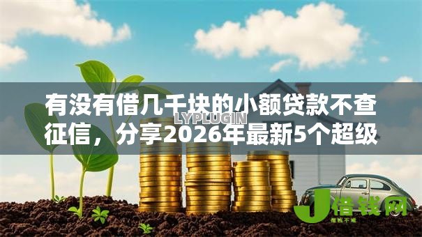 有没有借几千块的小额贷款不查征信，分享2026年最新5个超级花户下款的口子