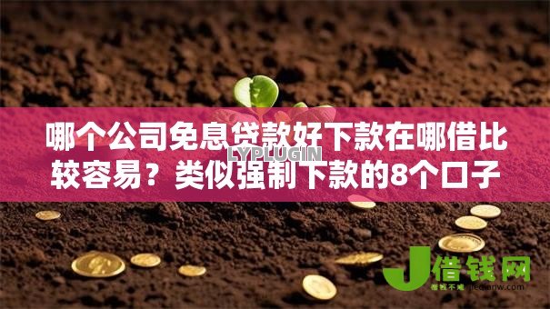 哪个公司免息贷款好下款在哪借比较容易？类似强制下款的8个口子参考