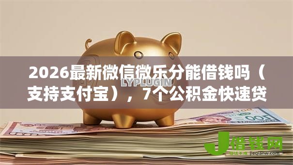 2026最新微信微乐分能借钱吗（支持支付宝），7个公积金快速贷款app无私分享