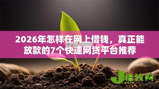 2026年怎样在网上借钱，真正能放款的7个快速网贷平台推荐
