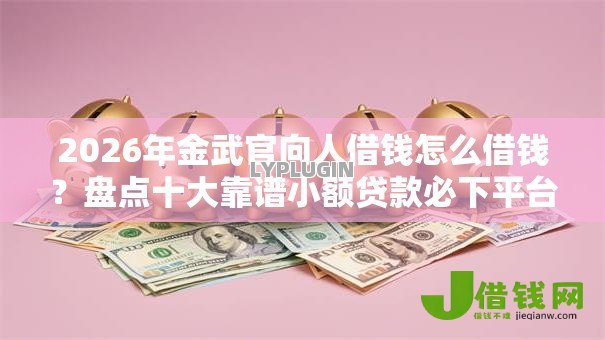 2026年金武官向人借钱怎么借钱？盘点十大靠谱小额贷款必下平台