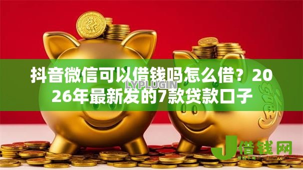 抖音微信可以借钱吗怎么借？2026年最新发的7款贷款口子