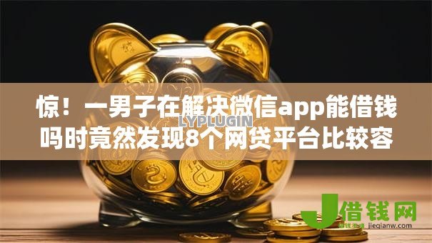 惊！一男子在解决微信app能借钱吗时竟然发现8个网贷平台比较容易通过的，事后分享了出来