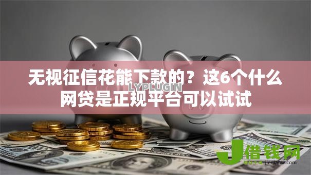 无视征信花能下款的？这6个什么网贷是正规平台可以试试