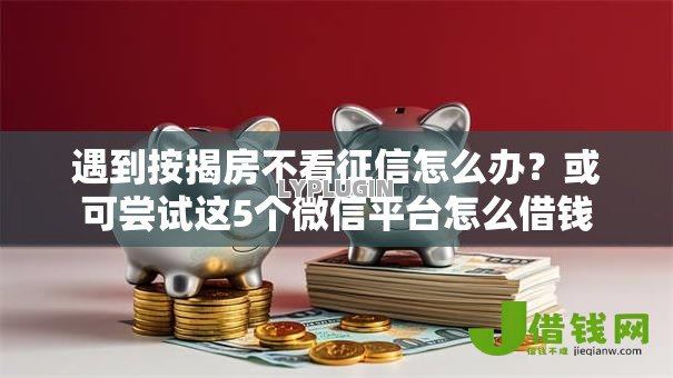 遇到按揭房不看征信怎么办?或可尝试这5个微信平台怎么借钱 遇到按揭房不看征信怎么办?或可尝试这5个微信平台怎么借钱