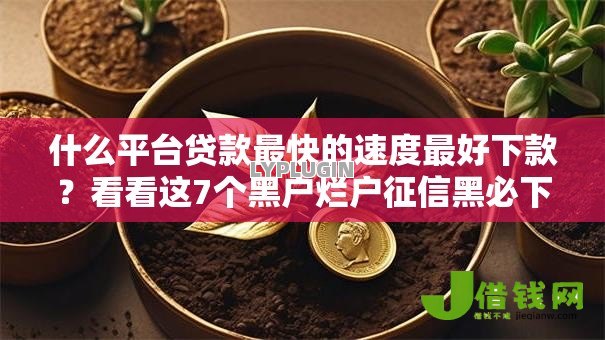 什么平台贷款最快的速度最好下款?看看这7个黑户烂户征信黑必下款的口子怎么样 什么平台贷款最快的速度最好下款?看看这7个黑户烂户征信黑必下款的口子怎么样