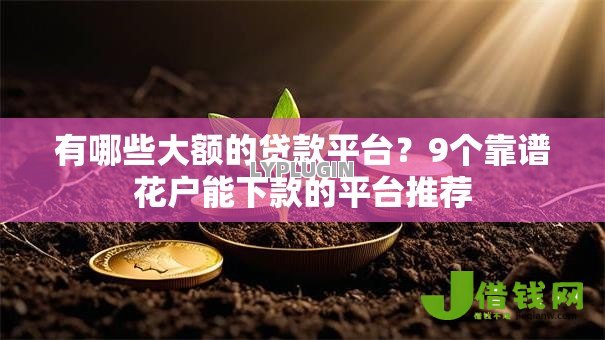 有哪些大额的贷款平台？9个靠谱花户能下款的平台推荐