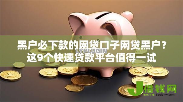 黑户必下款的网贷口子网贷黑户？这9个快速贷款平台值得一试