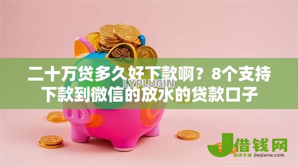 二十万贷多久好下款啊?8个支持下款到微信的放水的贷款口子 二十万贷多久好下款啊?8个支持下款到微信的放水的贷款口子