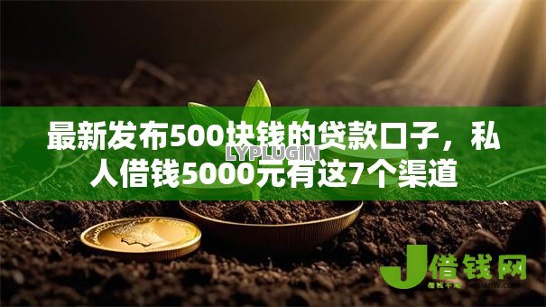 最新发布500块钱的贷款口子，私人借钱5000元有这7个渠道