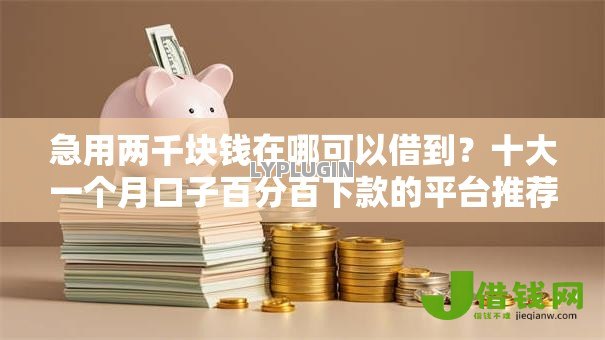 急用两千块钱在哪可以借到?十大一个月口子百分百下款的平台推荐 急用两千块钱在哪可以借到?十大一个月口子百分百下款的平台推荐