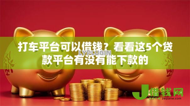 打车平台可以借钱?看看这5个贷款平台有没有能下款的 打车平台可以借钱?看看这5个贷款平台有没有能下款的