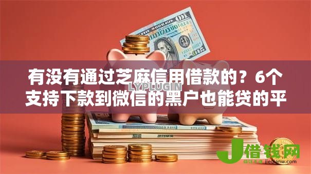 有没有通过芝麻信用借款的？6个支持下款到微信的黑户也能贷的平台
