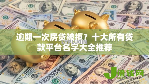 逾期一次房贷被拒？十大所有贷款平台名字大全推荐