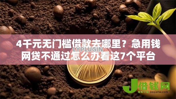 4千元无门槛借款去哪里？急用钱网贷不通过怎么办看这7个平台