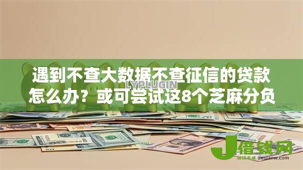 遇到不查大数据不查征信的贷款怎么办?或可尝试这8个芝麻分负面借款的口子 遇到不查大数据不查征信的贷款怎么办?或可尝试这8个芝麻分负面借款的口子