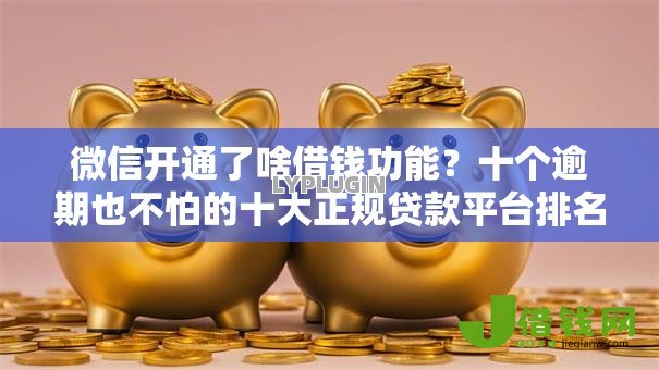 微信开通了啥借钱功能?十个逾期也不怕的十大正规贷款平台排名不分先后 微信开通了啥借钱功能?十个逾期也不怕的十大正规贷款平台排名不分先后