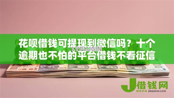 花呗借钱可提现到微信吗？十个逾期也不怕的平台借钱不看征信好下款的