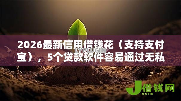 2026最新信用借钱花（支持支付宝），5个贷款软件容易通过无私分享