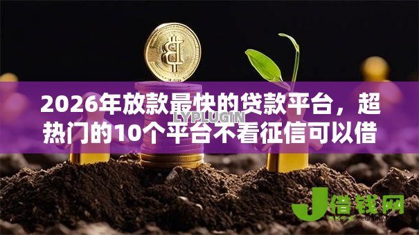 2026年放款最快的贷款平台，超热门的10个平台不看征信可以借到钱推荐
