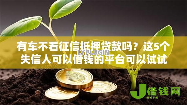 有车不看征信抵押贷款吗?这5个失信人可以借钱的平台可以试试 有车不看征信抵押贷款吗?这5个失信人可以借钱的平台可以试试