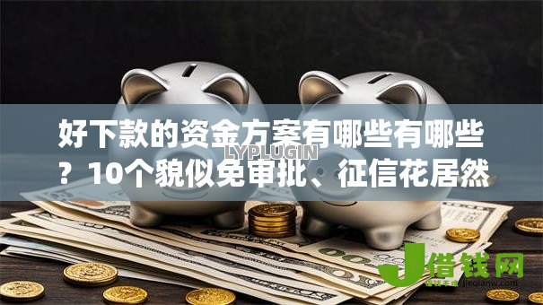 好下款的资金方案有哪些有哪些？10个貌似免审批、征信花居然都下款了的app合集