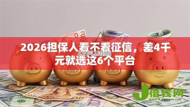 2026担保人看不看征信，差4千元就选这6个平台