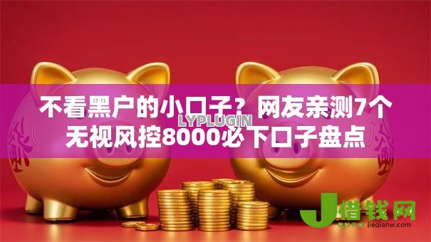 不看黑户的小口子？网友亲测7个无视风控8000必下口子盘点