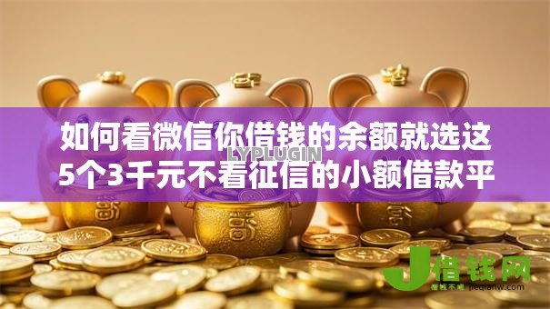 如何看微信你借钱的余额就选这5个3千元不看征信的小额借款平台 如何看微信你借钱的余额就选这5个3千元不看征信的小额借款平台