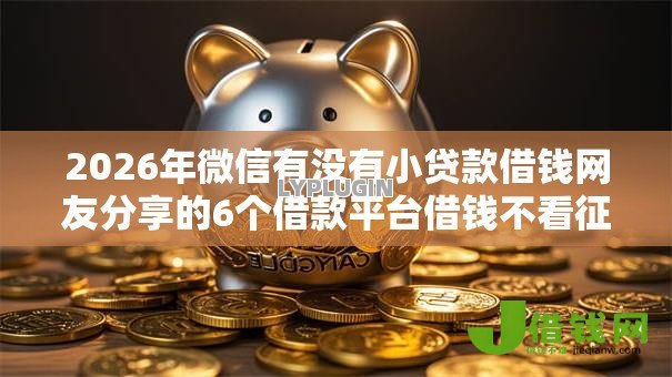 2026年微信有没有小贷款借钱网友分享的6个借款平台借钱不看征信我觉得不错！