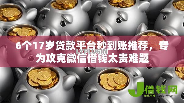 6个17岁贷款平台秒到账推荐，专为攻克微信借钱太贵难题