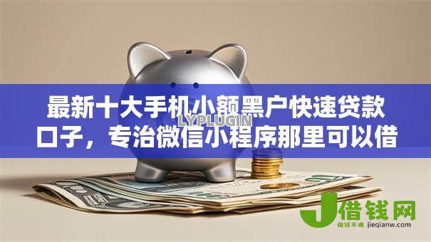 最新十大手机小额黑户快速贷款口子，专治微信小程序那里可以借钱