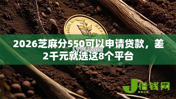 2026芝麻分550可以申请贷款，差2千元就选这8个平台