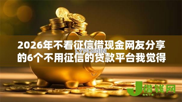 2026年不看征信借现金网友分享的6个不用征信的贷款平台我觉得不错！