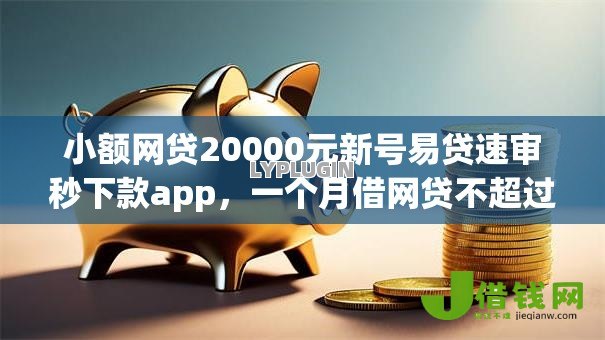小额网贷20000元新号易贷速审秒下款app，一个月借网贷不超过几次的6个平台介绍