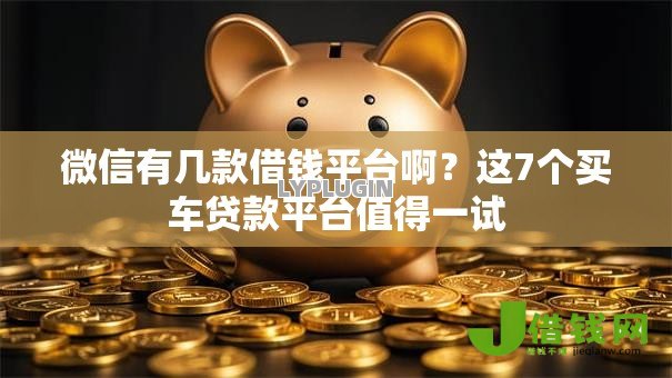 微信有几款借钱平台啊？这7个买车贷款平台值得一试