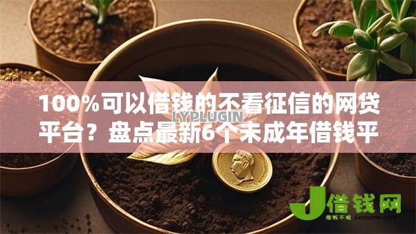 100%可以借钱的不看征信的网贷平台？盘点最新6个未成年借钱平台