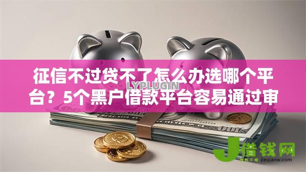 征信不过贷不了怎么办选哪个平台？5个黑户借款平台容易通过审核推荐