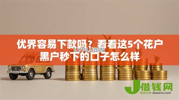 优界容易下款吗？看看这5个花户黑户秒下的口子怎么样