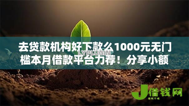 去贷款机构好下款么1000元无门槛本月借款平台力荐！分享小额网贷口子1000元无门槛借款