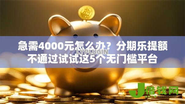 急需4000元怎么办？分期乐提额不通过试试这5个无门槛平台