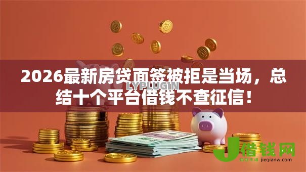 2026最新房贷面签被拒是当场，总结十个平台借钱不查征信！